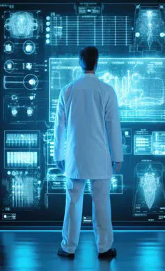 Modern radiology lab featuring AI-integrated diagnostic imaging equipment