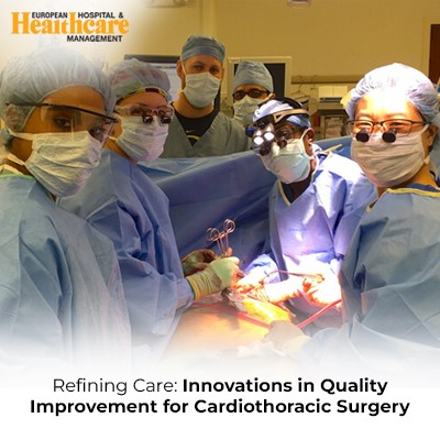 Medical team performing cardiothoracic surgery