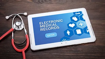 Electronic health record system in use