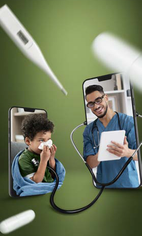 Healthcare provider caring for a patient in a warm, personalized manner, highlighting patient-centric healthcare delivery.