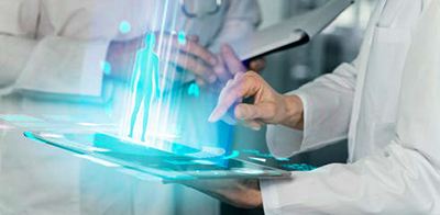 AI-generated medical report on a digital tablet