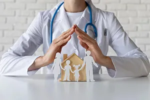 Health insurance risk pooling model diagram